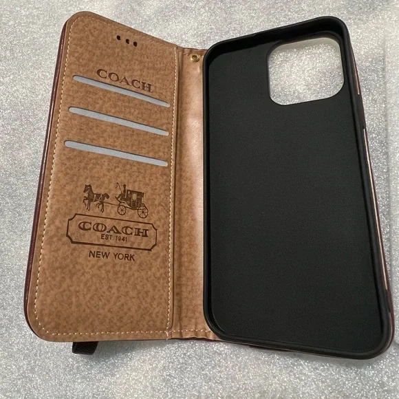 COACH iPhone 13 Pro max Wallet Phone case - Picture 2 of 13